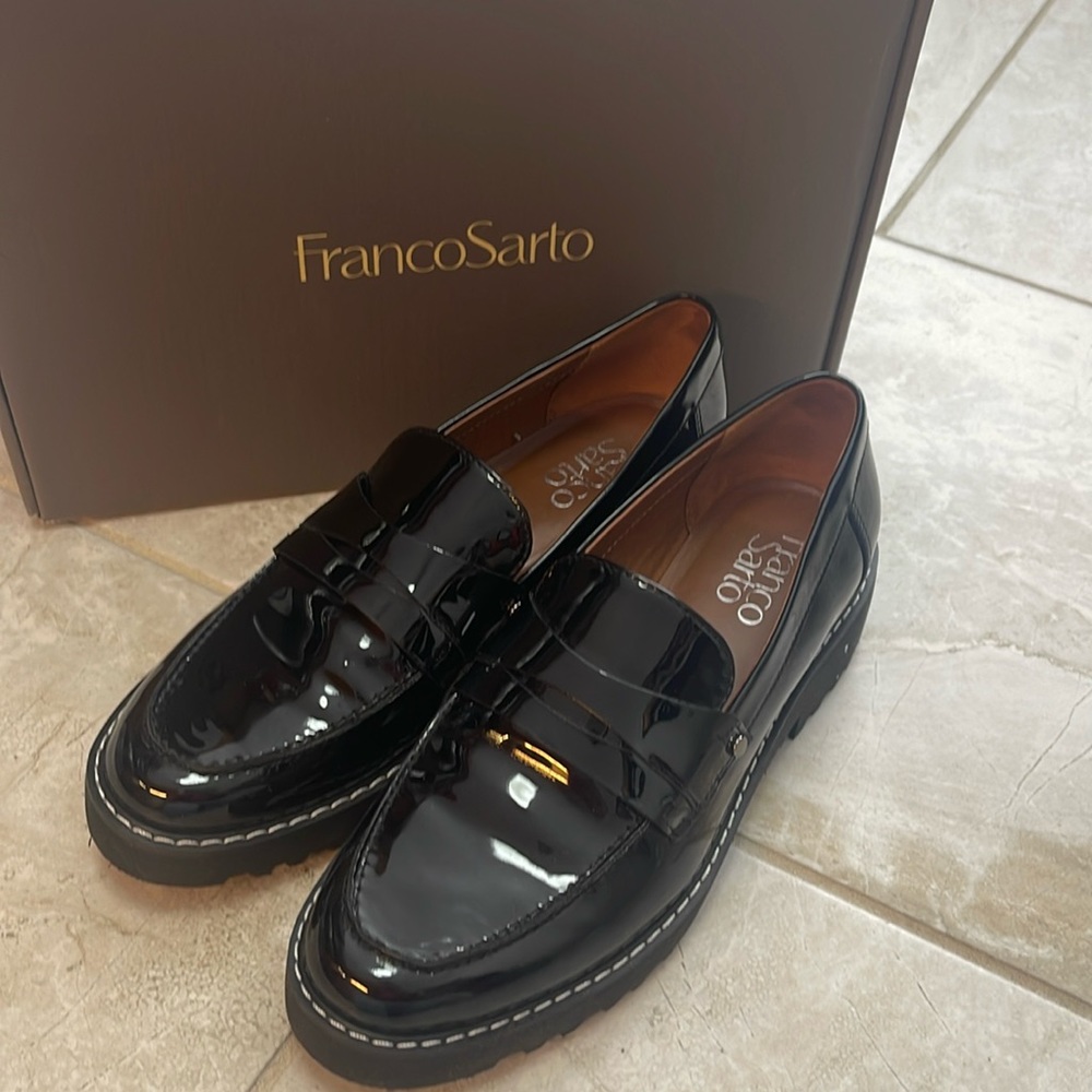 Black Patent Leather Loafers